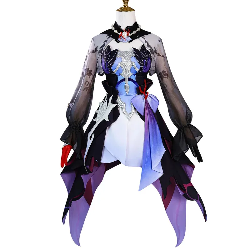 Gioco caldo Honkai Star Rail Hysilens Costume Cosplay Helektra Abiti Helektra Hysilens Costume Cosplay Uniforme Parrucca Scarpe Puntelli