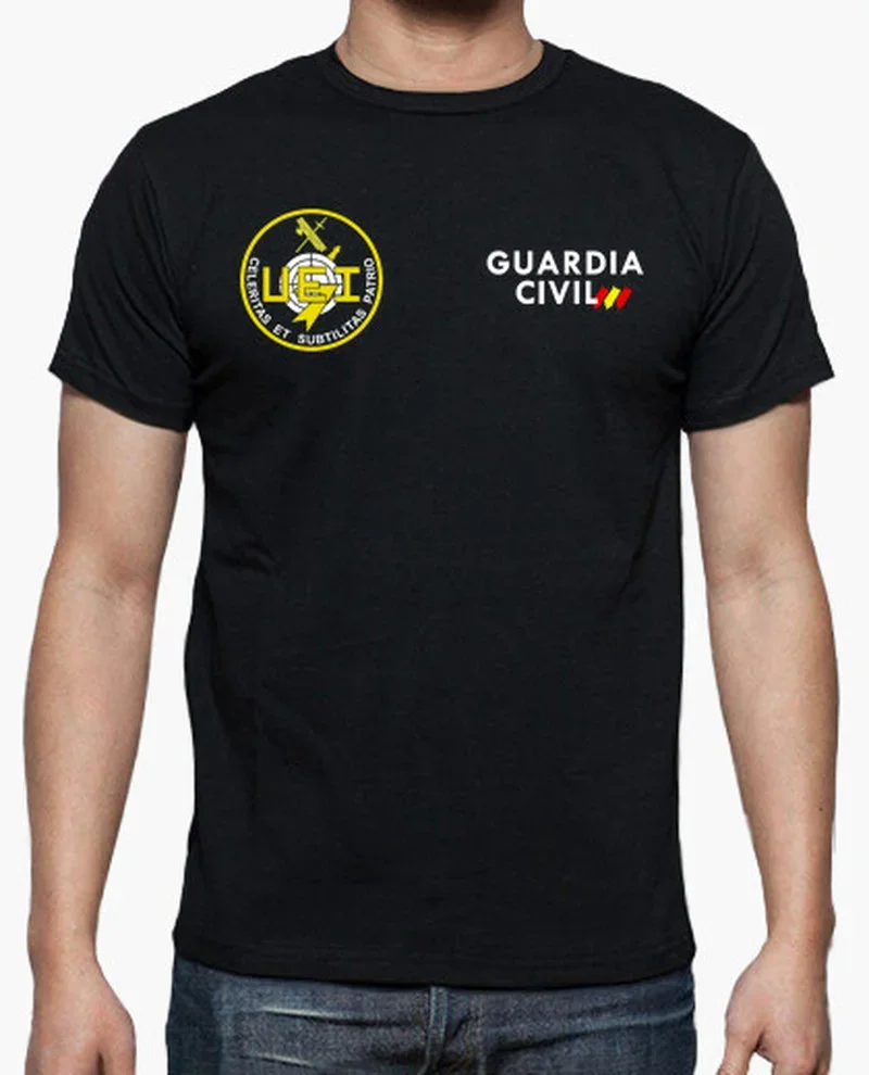 Spanish Guardia Civil U.E.I Men T-Shirt Short Sleeve Casual 100% Cotton O-Neck Summer T-shirts Size S-3XL