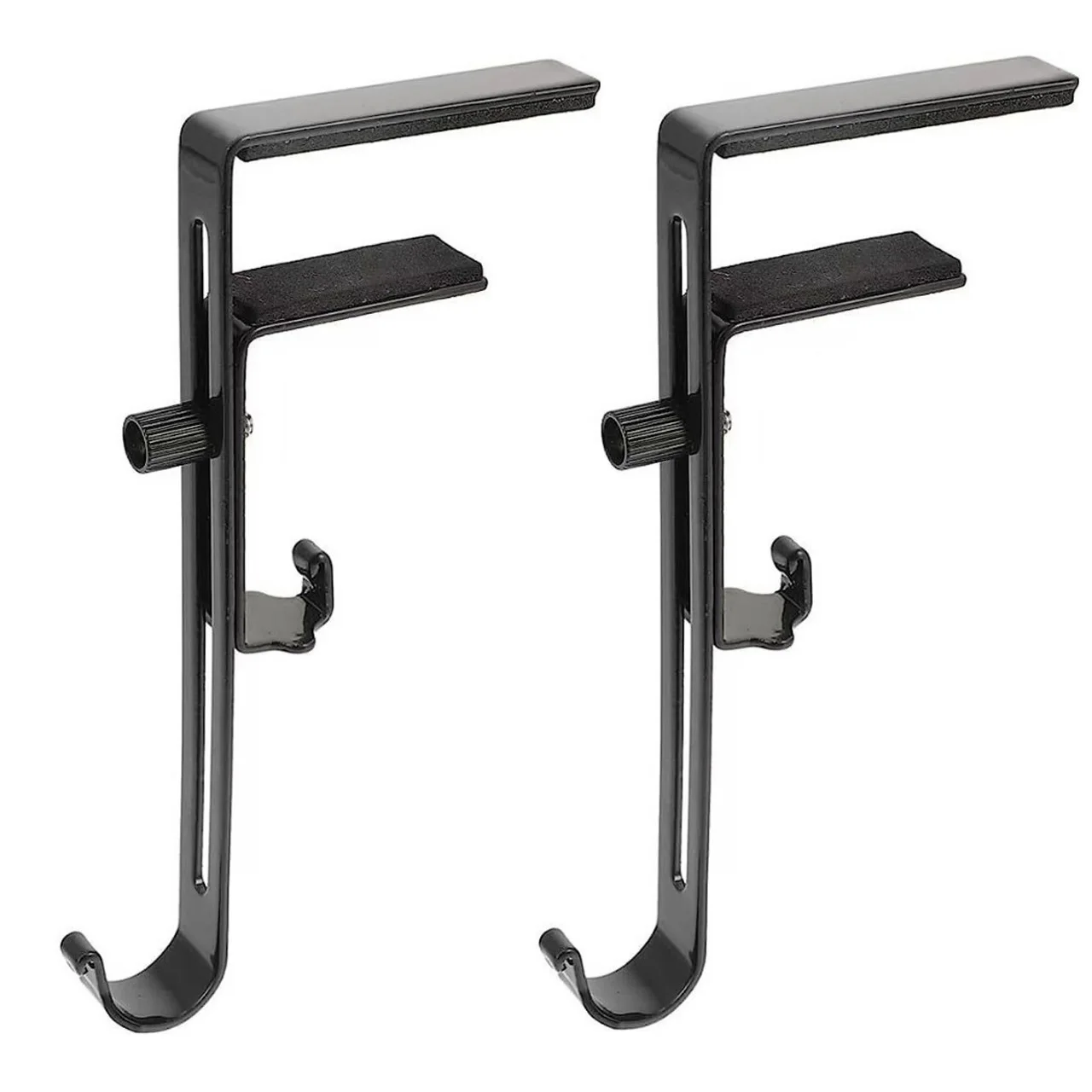 Adjustable Christmas Metal Stocking Hooks Hanger For Mantle Black Home Supplies For Household Accessories