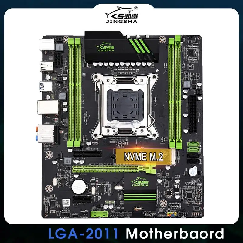 Go! JINGSHA LGA2011 Motherboard M-ATX Gaming LGA 2011 Socket Quad Channels 4*DDR3 ECC REG RAM Up To 64G Support E5 V1V2 CPU