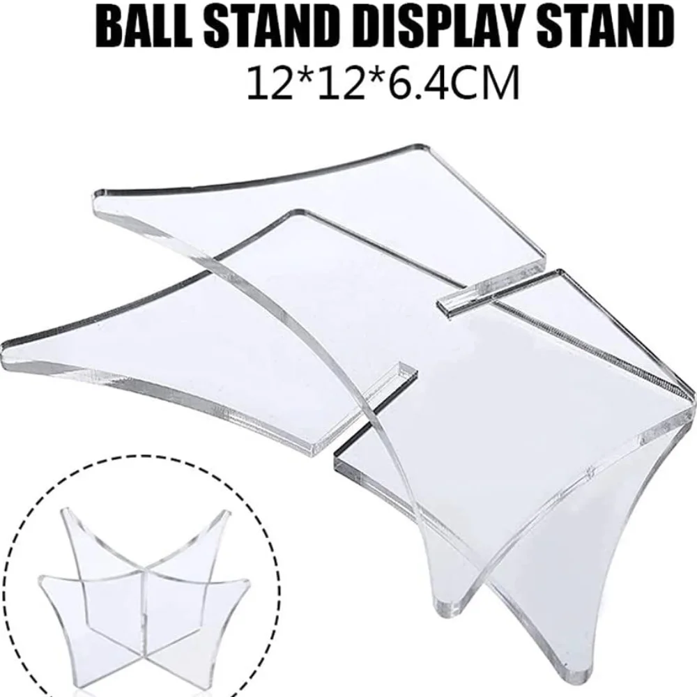 Nieuwe Acryl Basketbal Bal Stand Ondersteuning Basis Bowlingbal Voetbal Display Houder Voetbal Rugby Bal Rack