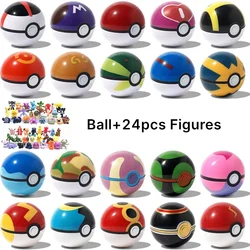 Funny Joy Pokemoning Toys 7Cm Elf Ball 2-3cm Anime Action PokeBall Figures Monster Toy Model Dolls Children Christmas Gift