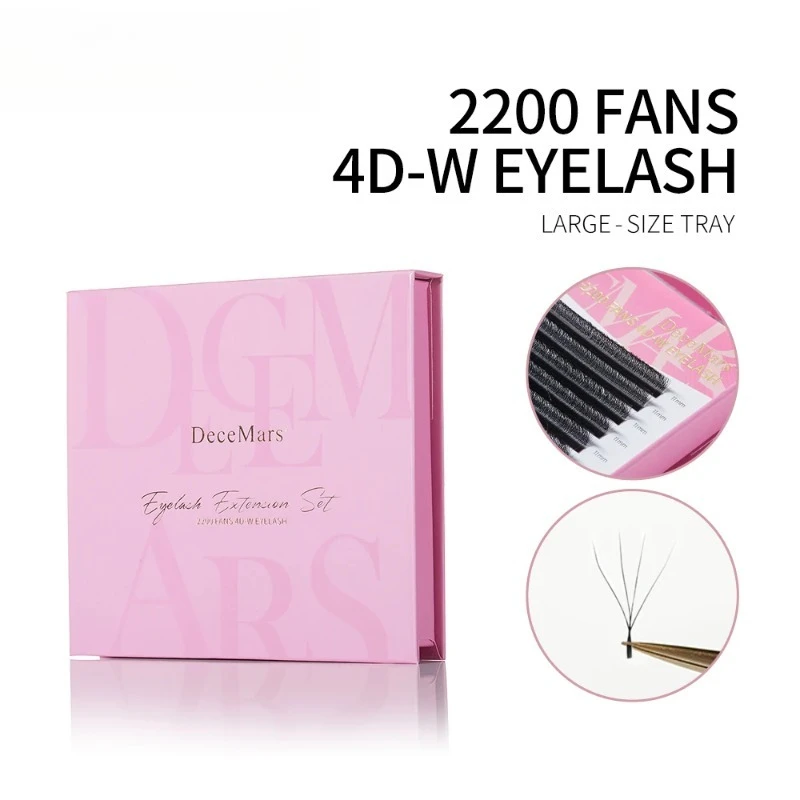 Leafgrass Type Grafted Eyelashes Large Capacity 4D Curl Natural 2200 Fans Grafted False Eyelashes