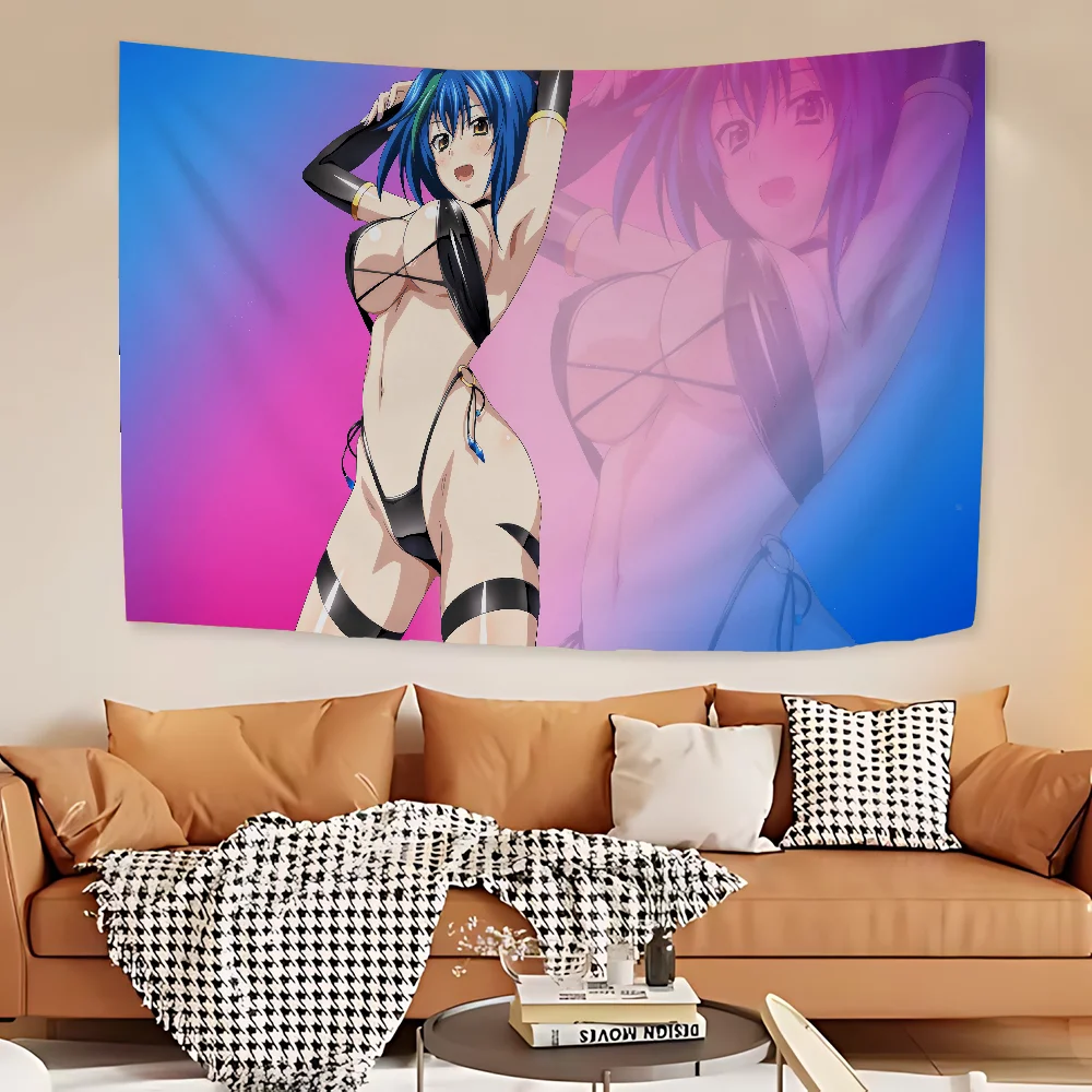 High School DxD Hanging Bohemian Tapestry For Living Room Home Dorm Decor Japanese Tapestry