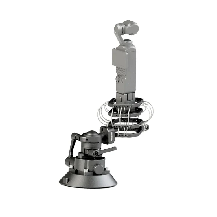 Car Stand Suction Cup Mount Stabilizer Z-Axis Gimbal Osmo Pocket 3 Camera Shock Arm