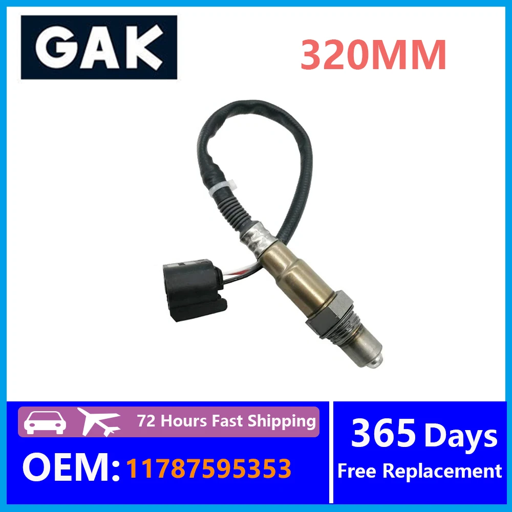 1PCS 11787595353 11787595352 GAK 320MM Oxygen Sensor Accessories For BMW F01 F04  F10 F11 F20 F31 MINI R57 R58 R59 R60 7576673