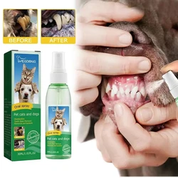 Pet Tooth Cleaner Spray for Dogs and Cats To Remove Bad Breath Mouth Cleaner Breath Fresher Spray