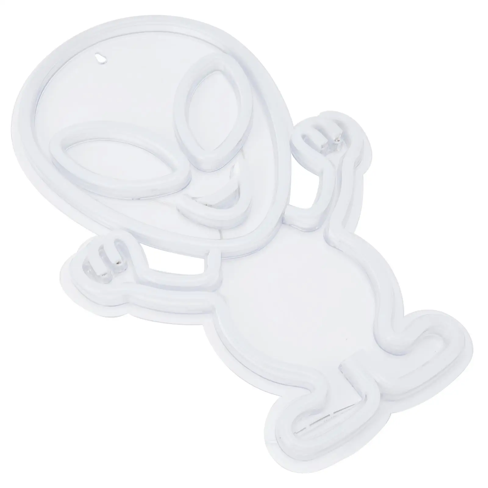 Lâmpada de néon em forma de alienígena durável - luz elegante para sala de estar, para quarto e decoração de sala de exposições