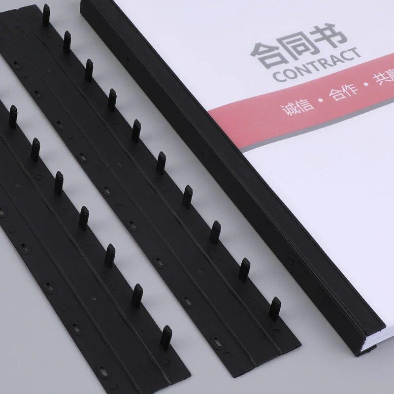 100pcs 10 Holes PVC Binding Strips Comb Binding Machine Binder Suppliers A4  Comb Plastic Binders for Office F - AliExpress 21
