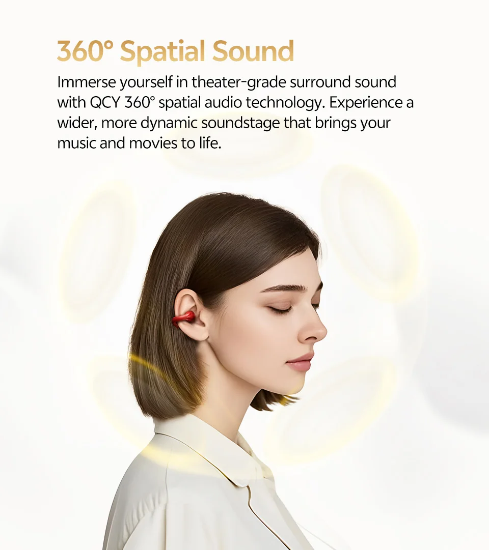 QCY Crossky C30S Clip-On Wireless-Kopfhörer Hi-Res LDAC-Kopfhörer Bluetooth 6.0 Dual-Magnet-Treiber-Headsets 40H Sport-Ohrhörer – Detail 8