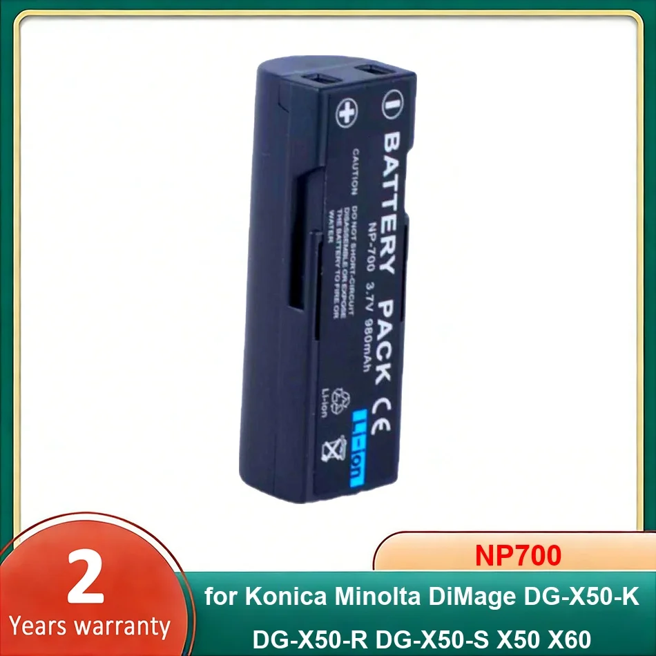 

Аккумулятор для камеры NP700 для Konica Minolta Dimage DG-X50-K DG-X50-R DG-X50-S X50 X60, высокопроизводительные батареи