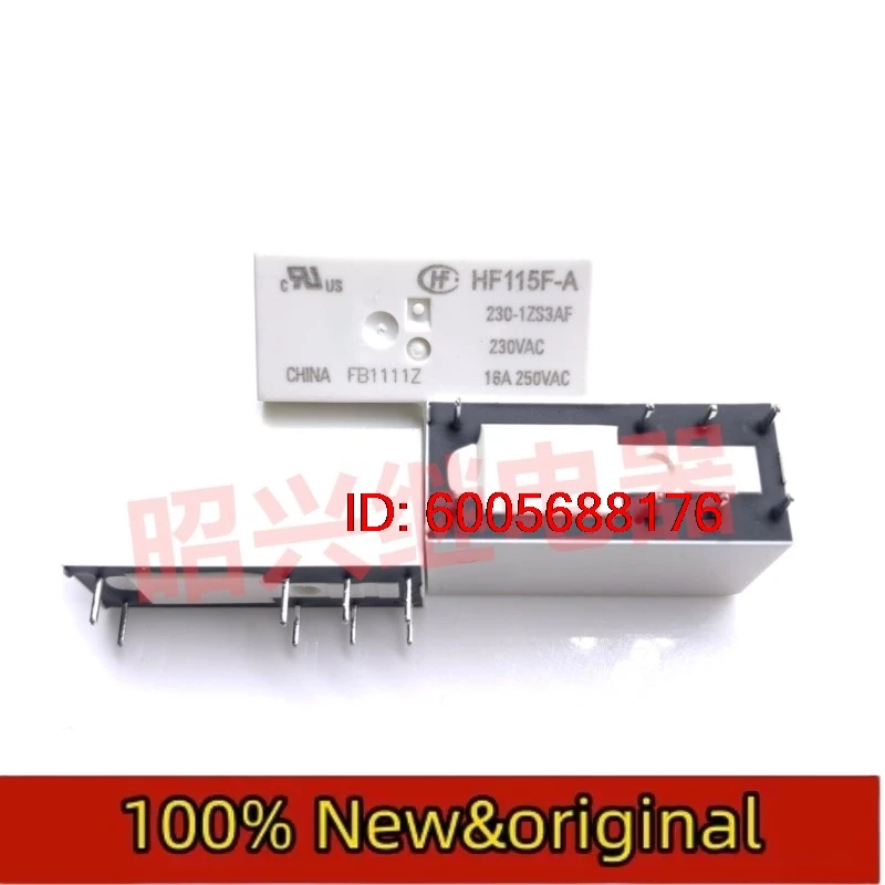 10PCS The Relay:HF115F-A 230-1ZS3AF 230VAC 16A 250VAC Original & Brand New