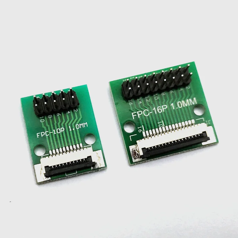 1PCS FPC/FFC flexible cable 1.0mm pitch adapter board to straight/Curved Pin 2.54mm 4p/6P/8P/10P/12P/20P/24P/26P/30P