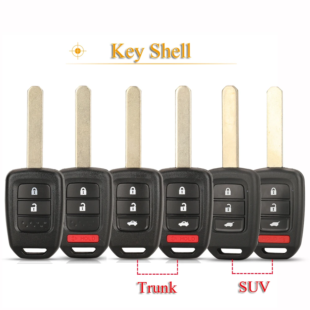 

Jingyuqin 2/3 кнопки сменный удаленный автомобильный ключ чехол-брелок для Honda Accord Cr-v Fit Xrv Vezel City Jazz Civic Hrv Frv