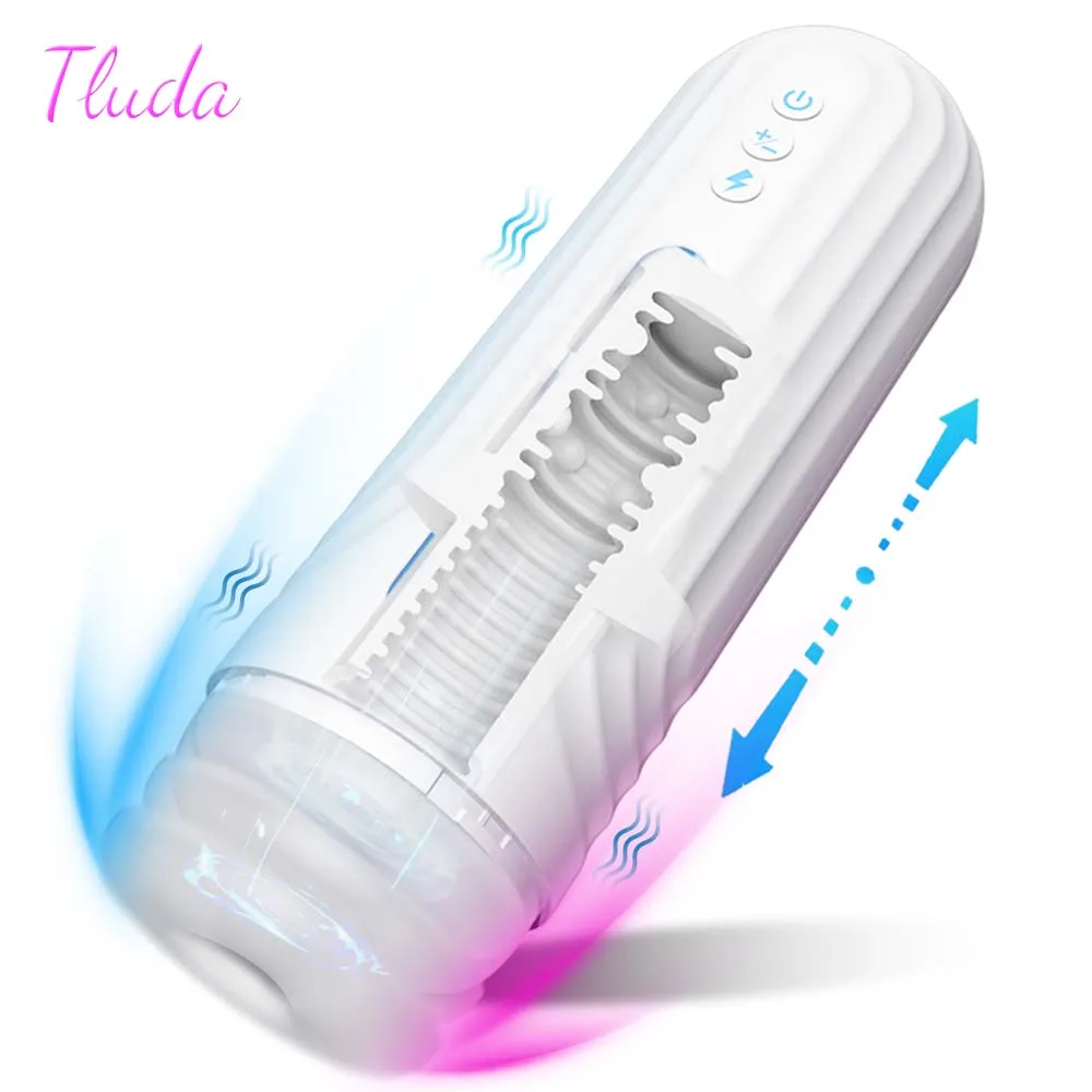 تلسكوبي ذكر الاستمناء رجل التلقائي معدات الاستمناء كس أداة الجنس ألعاب جنسية للرجال كأس Masurbator للرجال