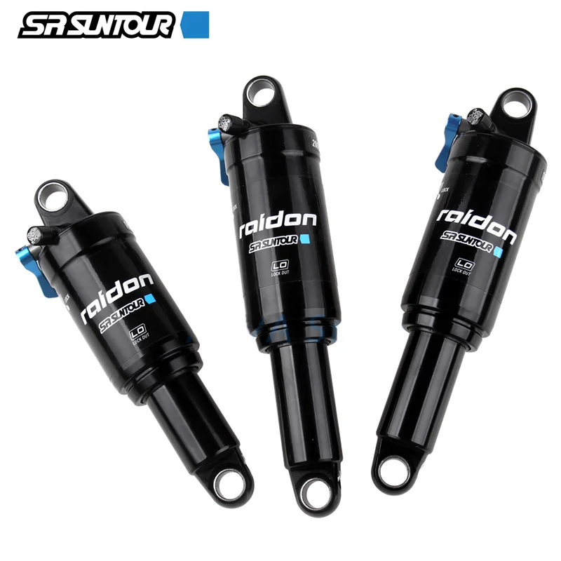 SR SUNTOUR Bicycle Rear Shocks 165/190/200mm Rebound Pressure BMX Mountain MTB Bike XC Air Suspension Absorber Lighter to DNM