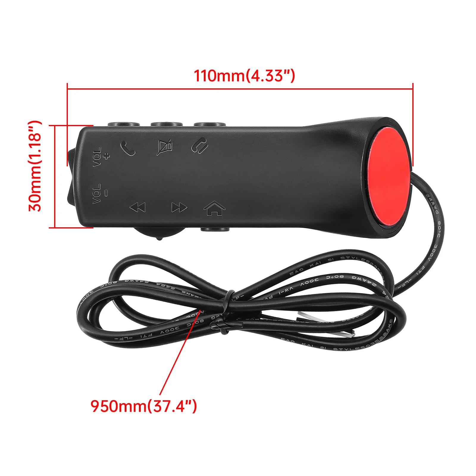 10 Keys Car Steering Wheel Button Remote Controller Multi-functional Car Radio GPS DVD Player Universal Wired Remote Control