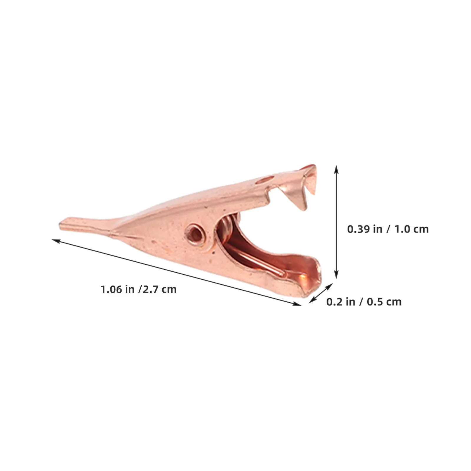 10Pcs Copper Alligator Clips Small Spring Clamps for Lab Testing Circuit Prototyping Wire Connection Mini Alligator Clips