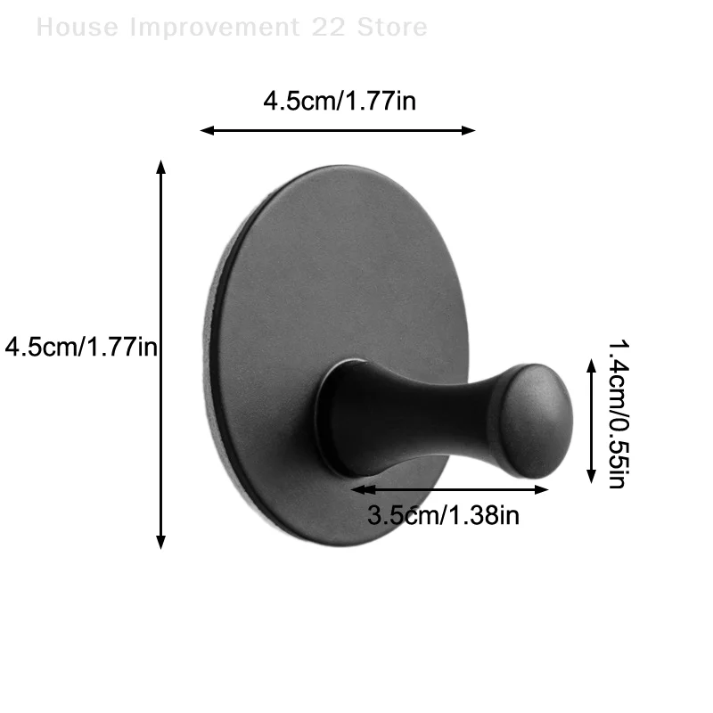 Ganchos de pared sin perforaciones, ganchos adhesivos fuertes y resistentes para colgar toallas, ropa y albornoces, 4 Uds.