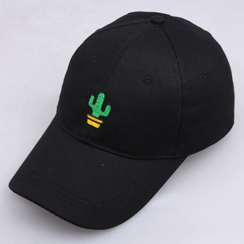 

Simple Cactus Embroidered Baseball Hat Men Women Caps Summer Unisex Caps Outdoor Sun Hats Streetwear Men Cap