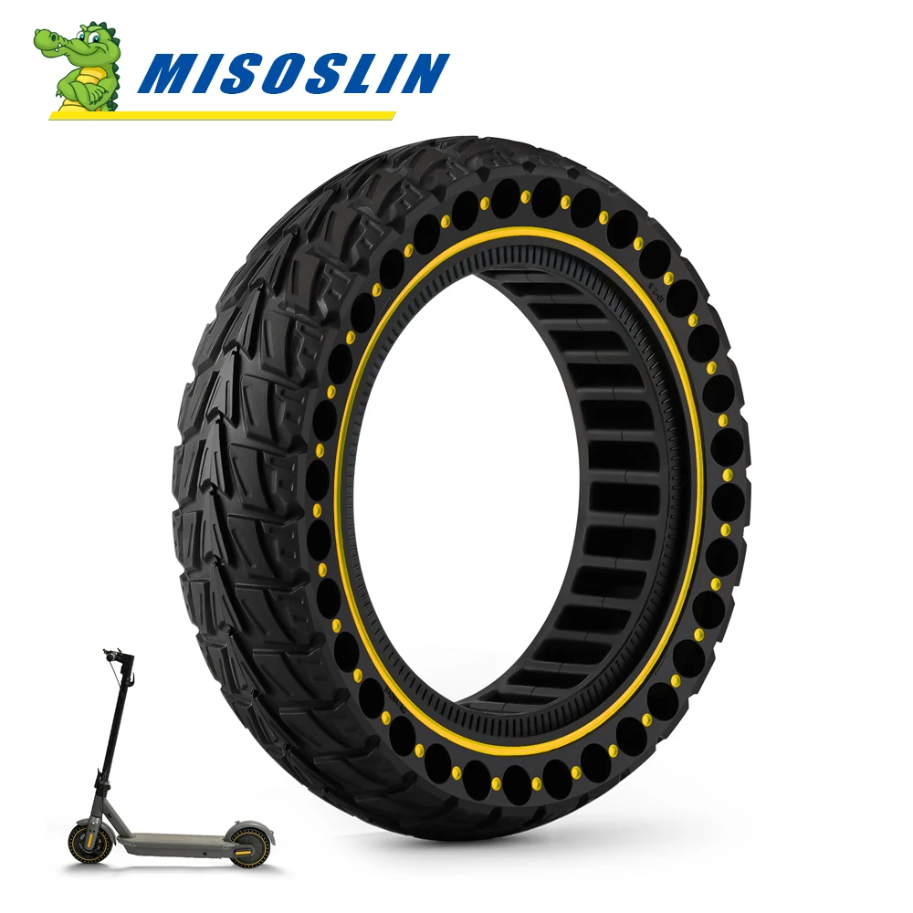 10x2.5 (60/70-6.5)Off-road Solid Tire for Ninebot G30 G30L G30D Electric Scooter Anti-slip Explosion-proof Tyre Strong Grip