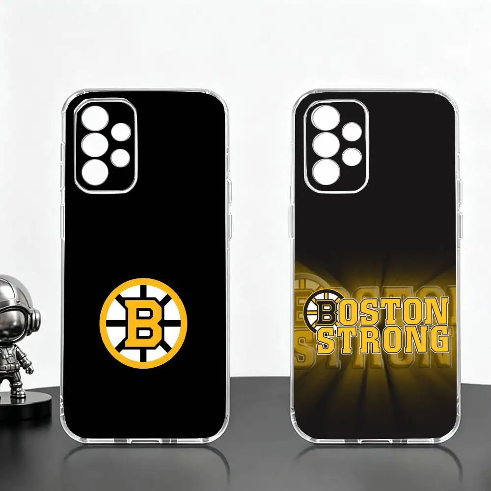 Cool B-Boston B-Bruins-S  Phone Case Transparent Silicone Soft For Samsung S25,S24,S21,S22,S23,S30,Ultra,S20,Plus,Fe