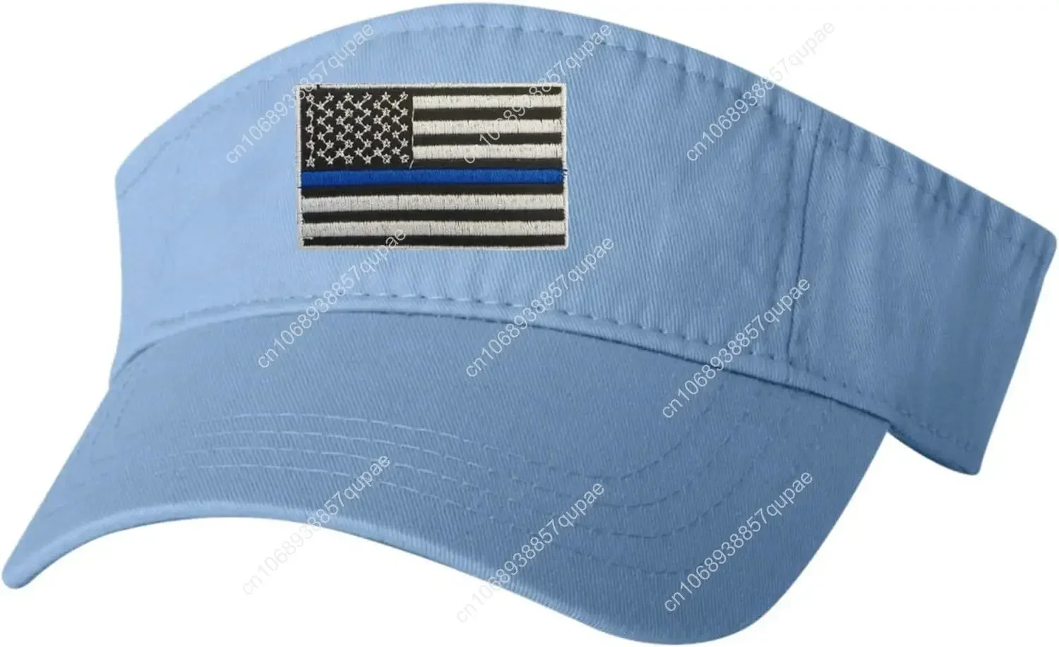 

Go All Out Adult Thin Blue Line USA Flag Embroidered Visor Dad Hat