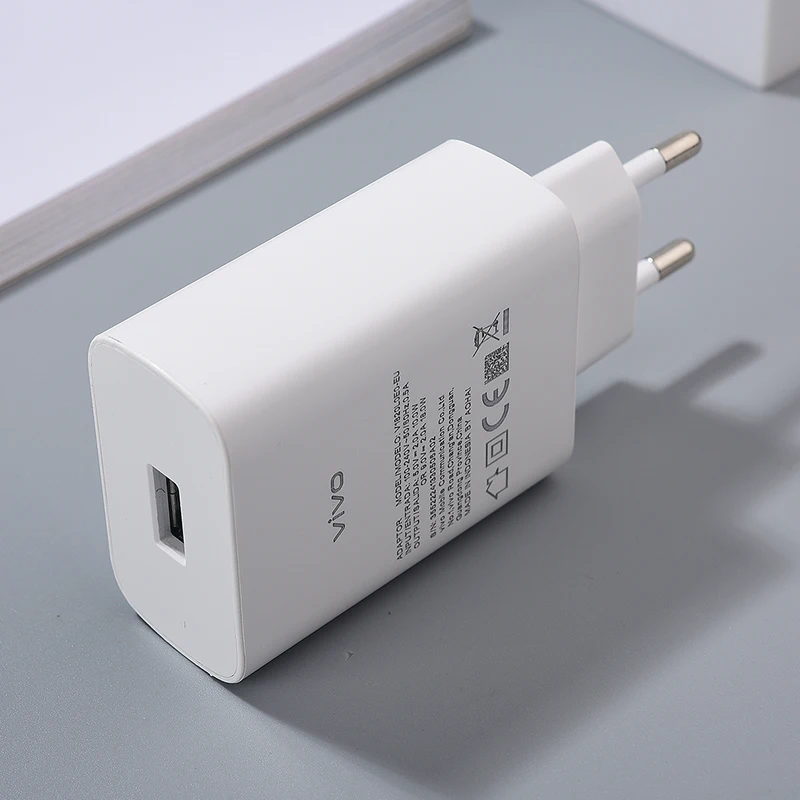 VIVO 18W Fast Charger EU Power Adapter For VIVO Y17S Y21 Y31S Y33s V17 S1 Pro G2 Y16 Y30 Y27 5G Y50 Y52 Y52S Y53S + Type C Cable