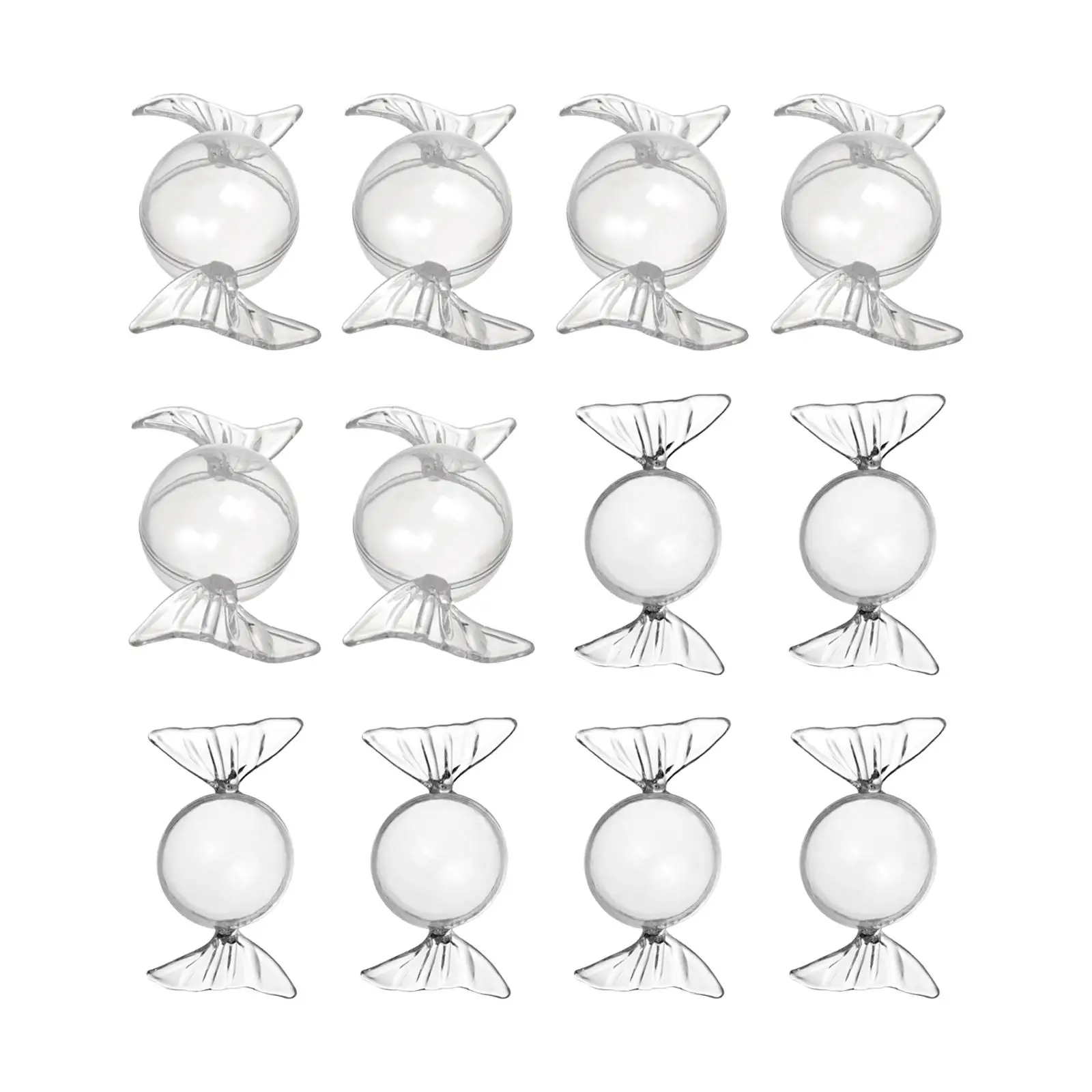 

12Pcs Candy Shaped Jewelry Box Jewelry Case Gift for Crafts Christmas