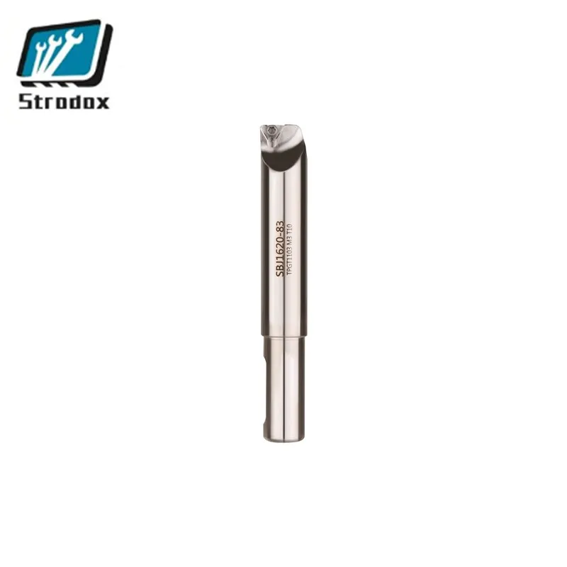 Fine Boring Bar SBJ16 SBJ20 Series Inclined Surface Design Screw Compression Cutting Stable Surface Nickel-plated Anti-rust