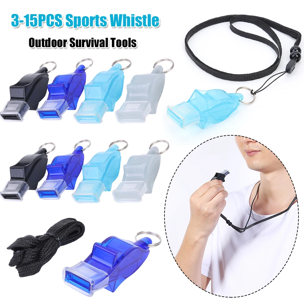 

Спортивные пластиковые свистки для футбола, баскетбола, бейсбола, волейбола, судейские свистки, инструменты для выживания на природе