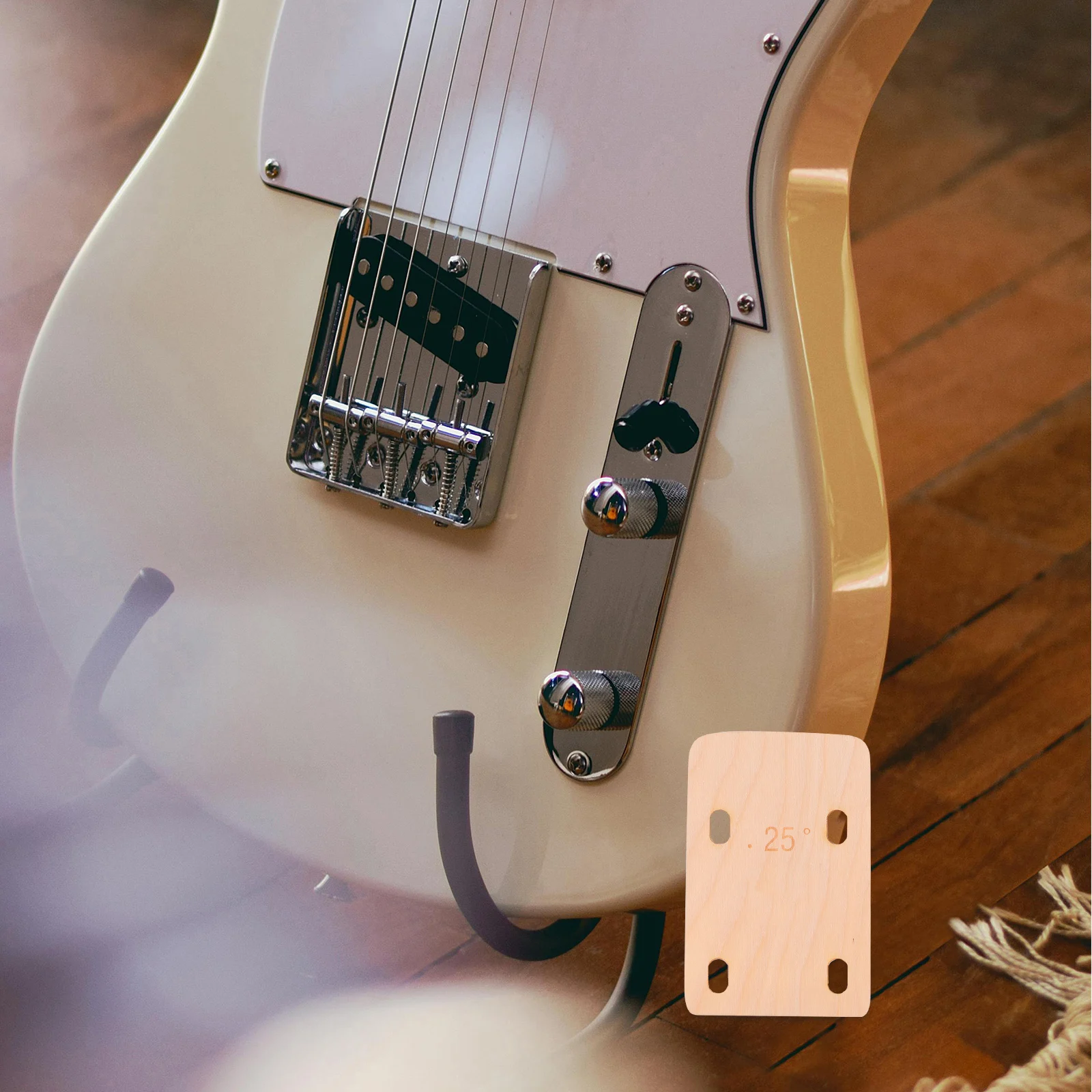 

Bass Guitar Spacer Accessories Acoustic Saddle Shims Neck Plate Pad Maintenance Support Wood