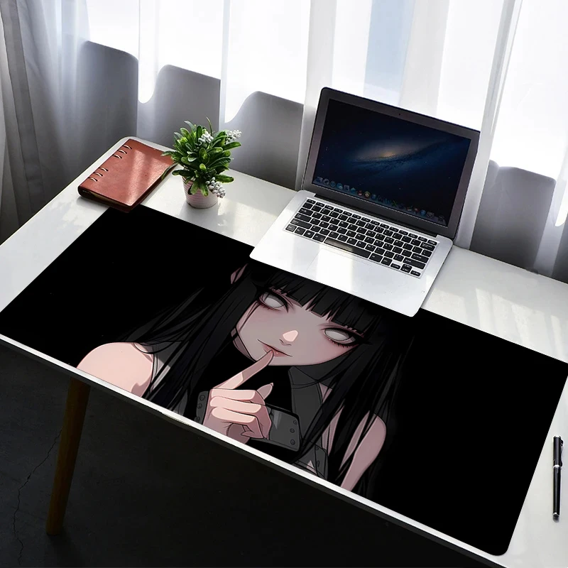 Mouse Pad Non Slip Rubber Mousepad Laptop Gamer Cabinet Keyboard Pad Naruto Hyuuga Hinata Office Computer Gaming Desk Mouse Mat