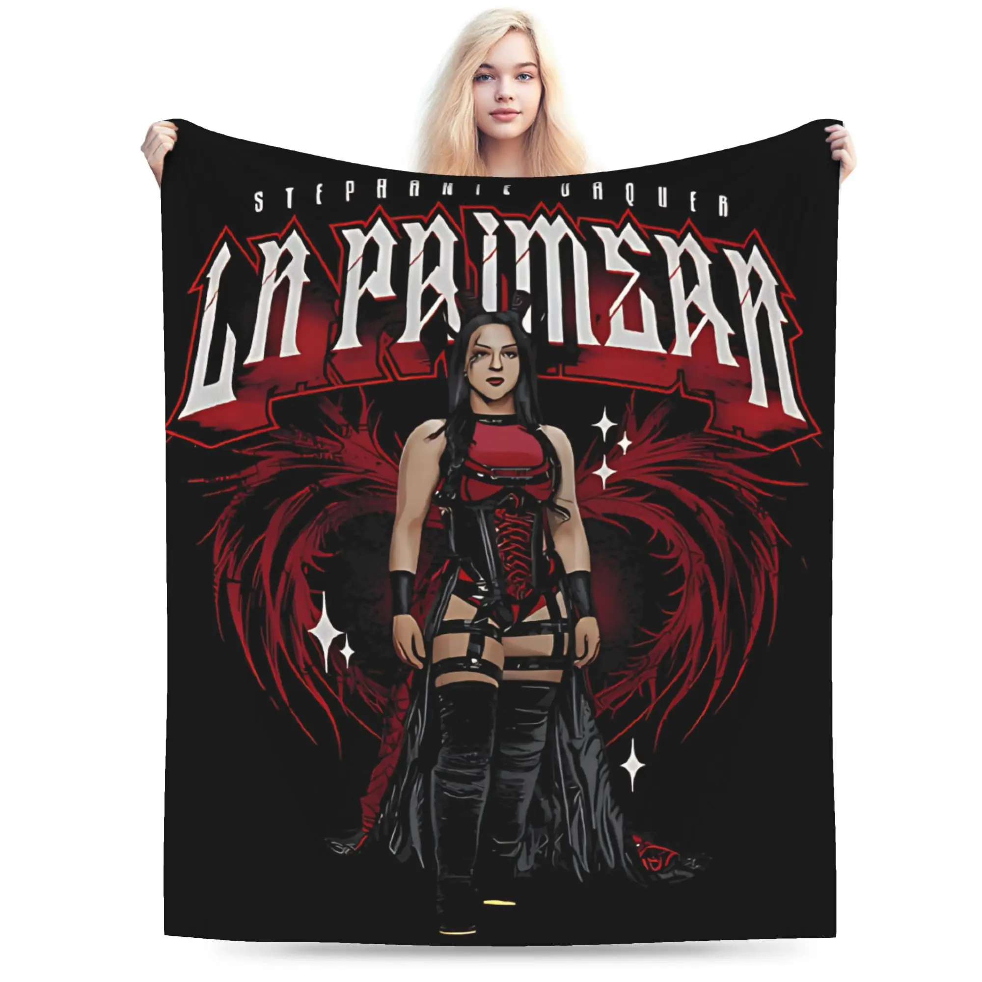 ستيفاني فاكر المصارع الملحقات بطانية سوبر لينة الفانيلا رمي البطانيات مريحة الفراش يلقي