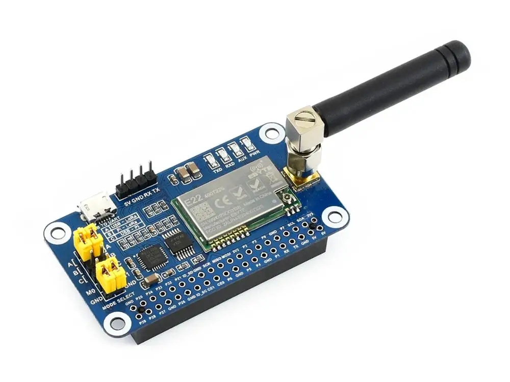 Imagem -05 - Waveshare Lora Hat para Raspberry pi Spread Spectrum Modulação 470mhz Frequency Band Sx1268