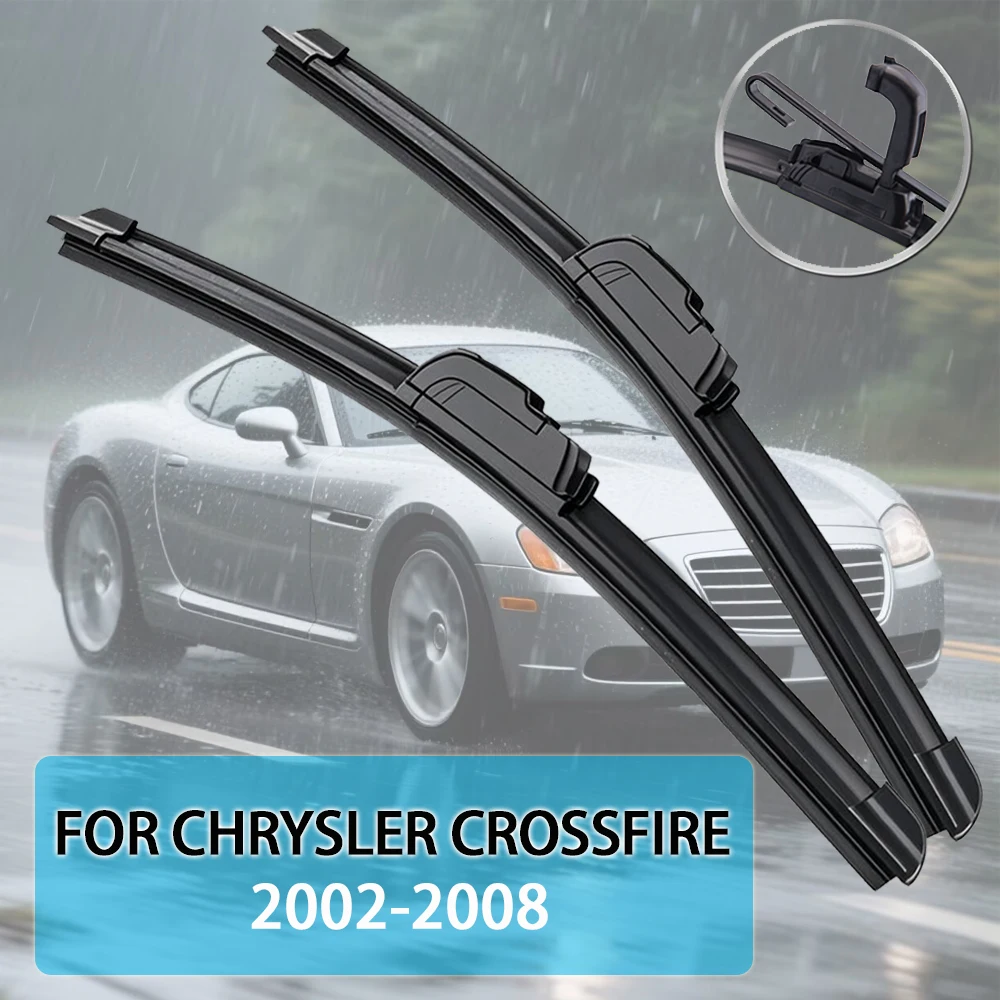 

Для Chrysler Crossfire 2002-2008 22 ''+ 20'' щетка стеклоочистителя автомобиля передние дворники подходят U-образный крючок рычаг лобовое стекло авто щетки стеклоочистителя