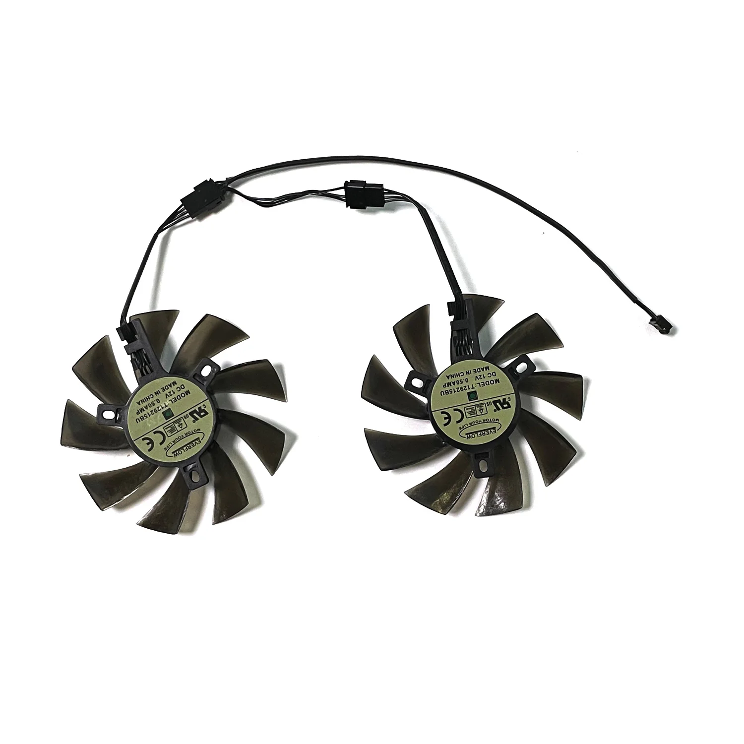 2PCS DIY 4PIN 85MM T129215SU for XFX R9 390/390X 8G RX480 RX470 graphics card cooling fan