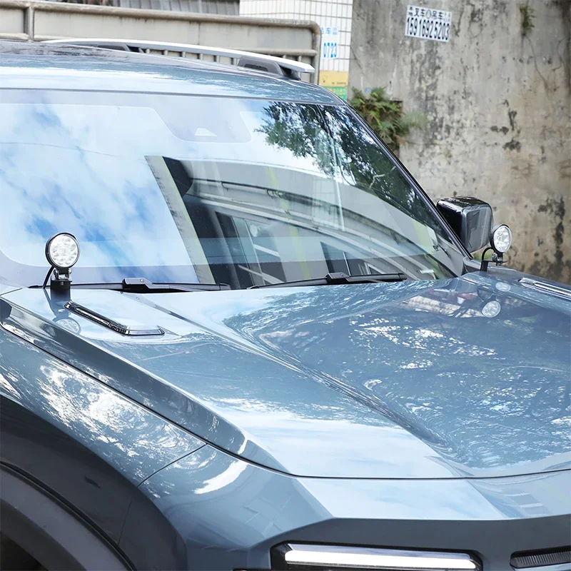 

Carbon steel Black For CHANGAN Deepal G318 2024-2025+ Car cover LED spotlight bracket Car exterior modification accessories