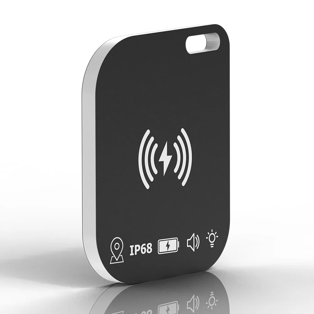 

Wireless Charging Smart Tag Wallet Tracker IPX68 Waterproof Works for Apple Find My Wallet Anti-loss Card for Keys Suitcase Bag