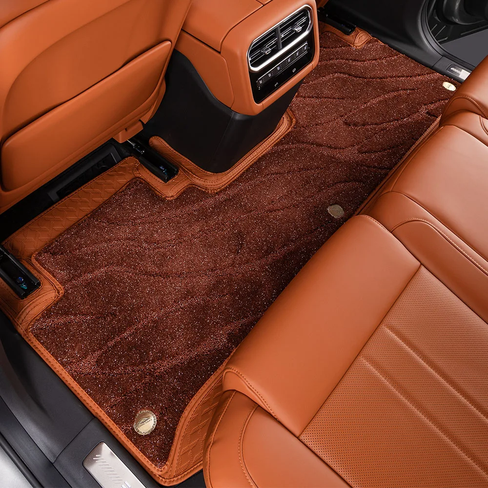 لشيري جيتور G700 2025 2026 وسادة قدم جلدية مغلقة بالكامل ملحقات تعديل السيارة سجادة مخملية بطبقة مزدوجة #2