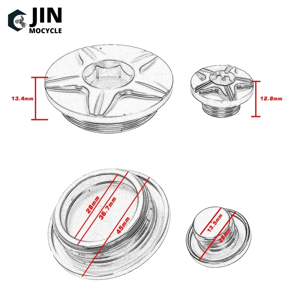 ATV For Yamaha YFZ450 2012 2013 WR250F YZ 450F WRF YZF 450 WR250F WR450F 2003-2014 YZ450F 2006-2009 Engine Timing Cover Plug Cap