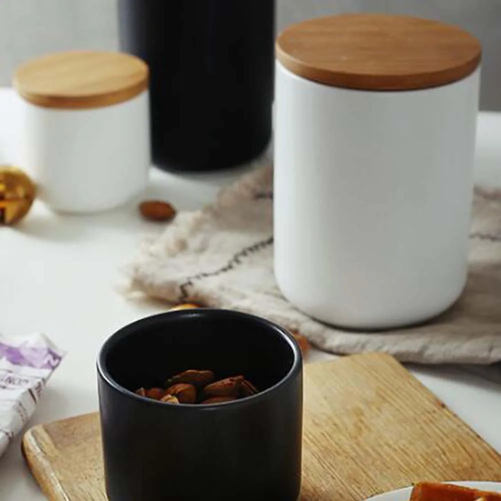 

Organizing Sealed Jar Cereal Container Heart-shaped Ceramic Airtight Storage Food Containers with Lids