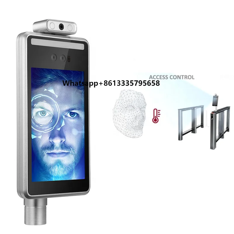 

Ai Face Recognition Door Access System Smart Security Temperature Thermal Face Recognition