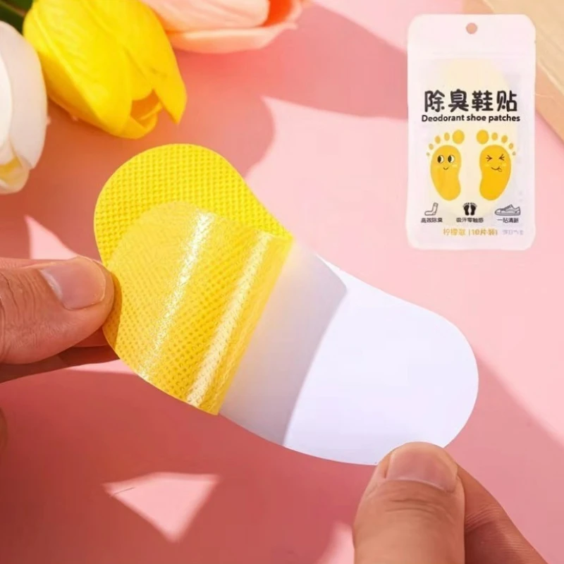 12/120Pcs Foot Deodorant Sticker Shoes Odor Remover Lemon Athlete's Foot Soothing Insole Antibacterial Antiperspirant Foot Cares