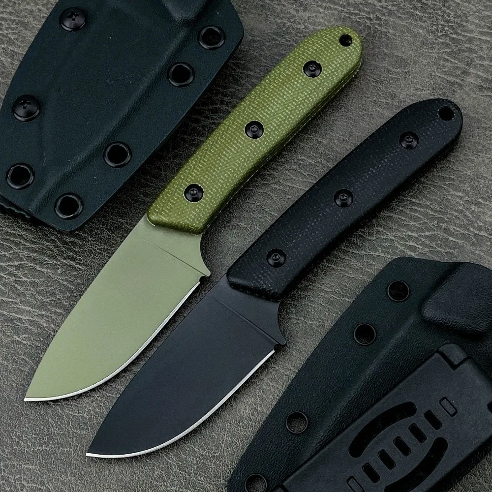 

New Style Portable Outdoor Straight Knife Durable Fixed Knives D2 Blade Micarta Handle Useful Outdoor Camping Tool