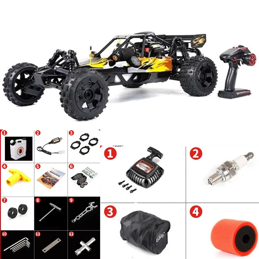 1/5 Rofun Baha Rovan Baja 5B 29CC 2-тактный бензиновый двигатель, высокоскоростной Радиоуправляемый автомобиль, Игрушечный Грузовик с дистанционным управлением, подарок для детей и мальчиков