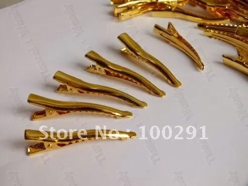 Hair Jewelry DIY findings 35mm 1000piece  Antique Copper color Metal Alligator Hair Clips With Teeth