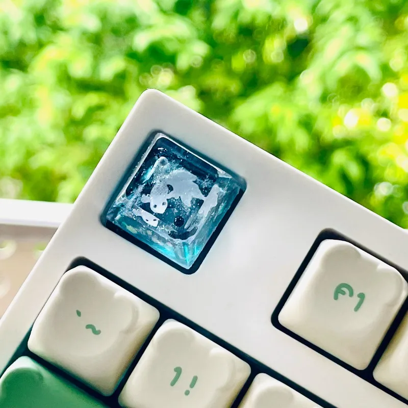 

Goldfish Resin Keycaps SA Profile Custom Keyboard Personalized Artisan Key Caps Mechanical Keyboard Accessories Gift Cartoon