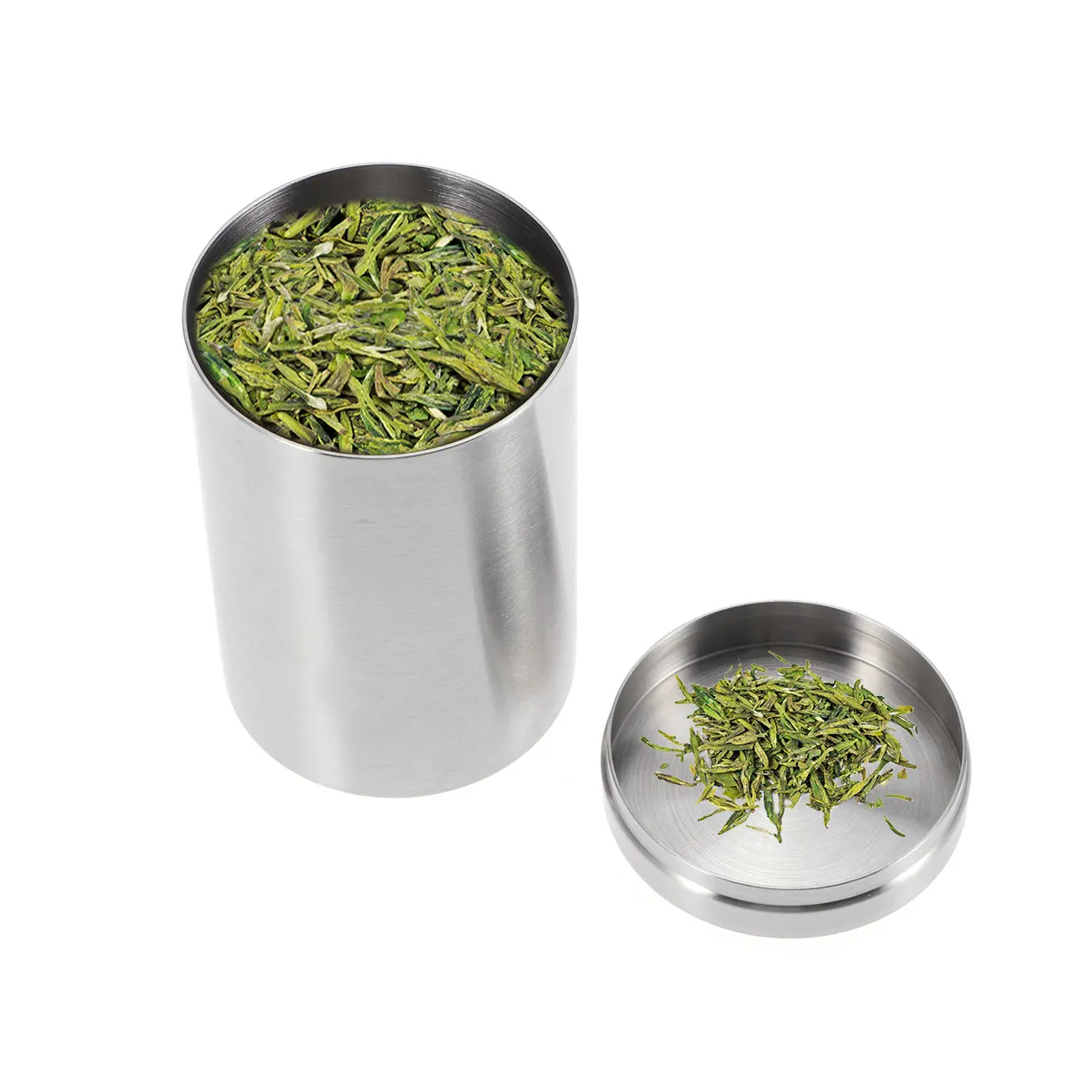 

Коробка для сигарет из нержавеющей стали 304, компактный металлический футляр для сигарет обычного размера, портативный контейнер для хранения, серебристый цвет