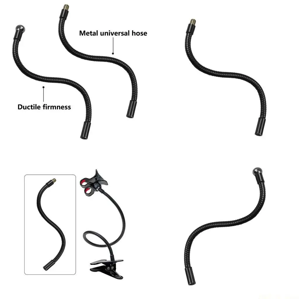 M5TD Secure Camera Positioning Gooseneck Arm,3/8Inch Threaded Connection Metal Hose for Tripods and Video Accessories